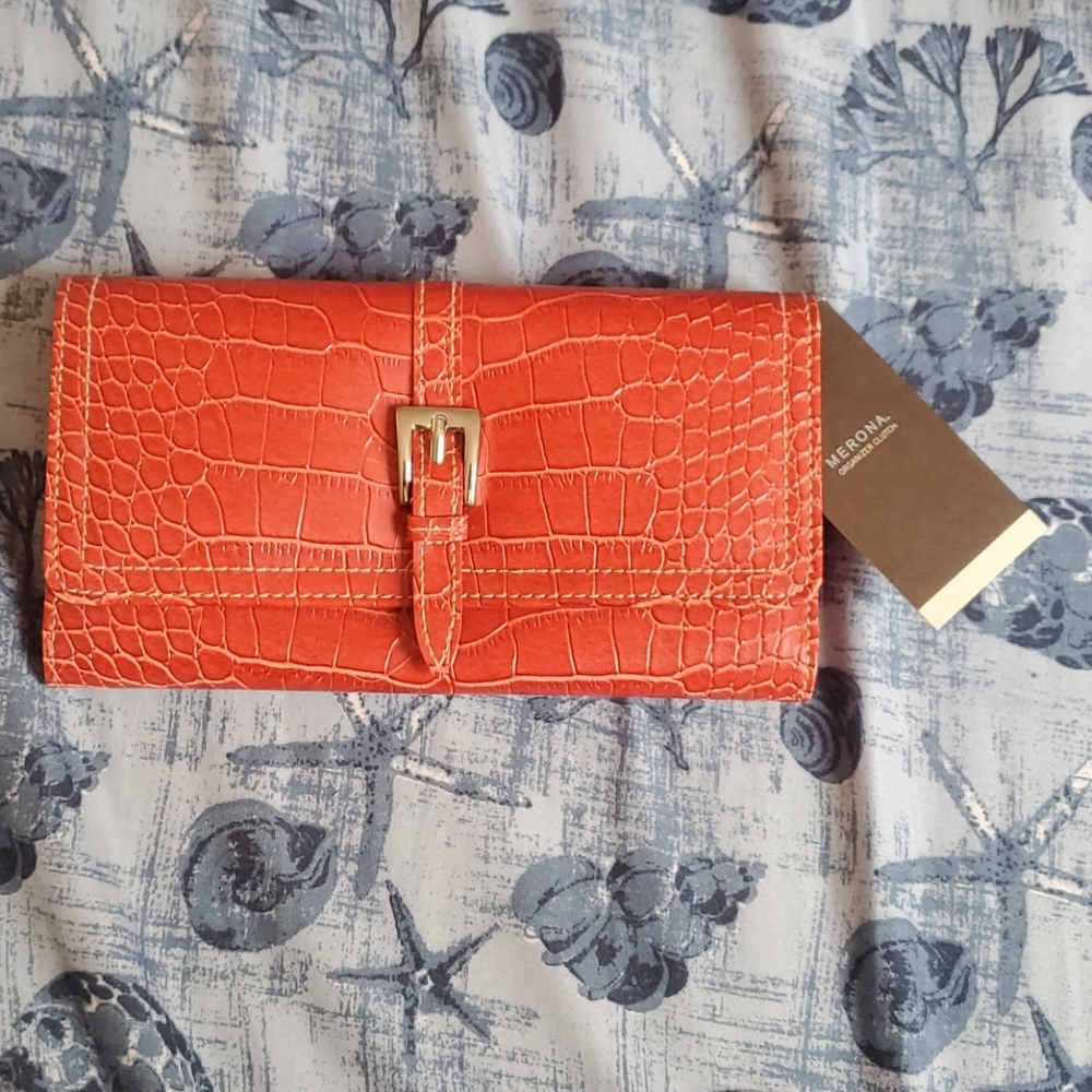 Vintage 2003 Merona Ladies Wallet, Red